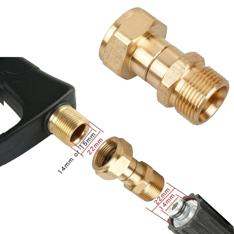 Adaptador arruela pressão m22 14mm, 2 peças,