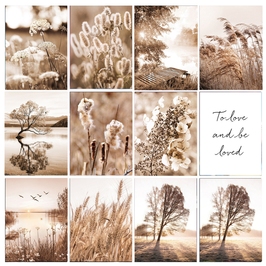 Description Picture 2 of item5D DIY Diamond Painting Scenery Wheat Tree Autumn Season Full Drill Square Diamond Embroidery Cross Stitch Home Decoration