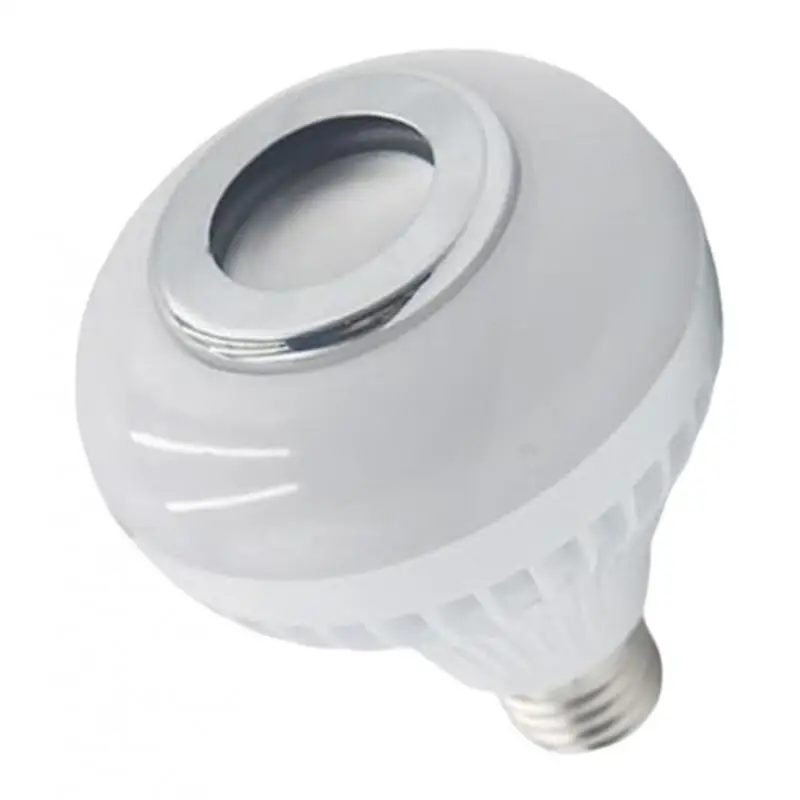 Bluetooth Speaker E27 LED RGB Lamp, Dimmable Lightbulb, Color-changing Light Bulb with Adjustable Volume