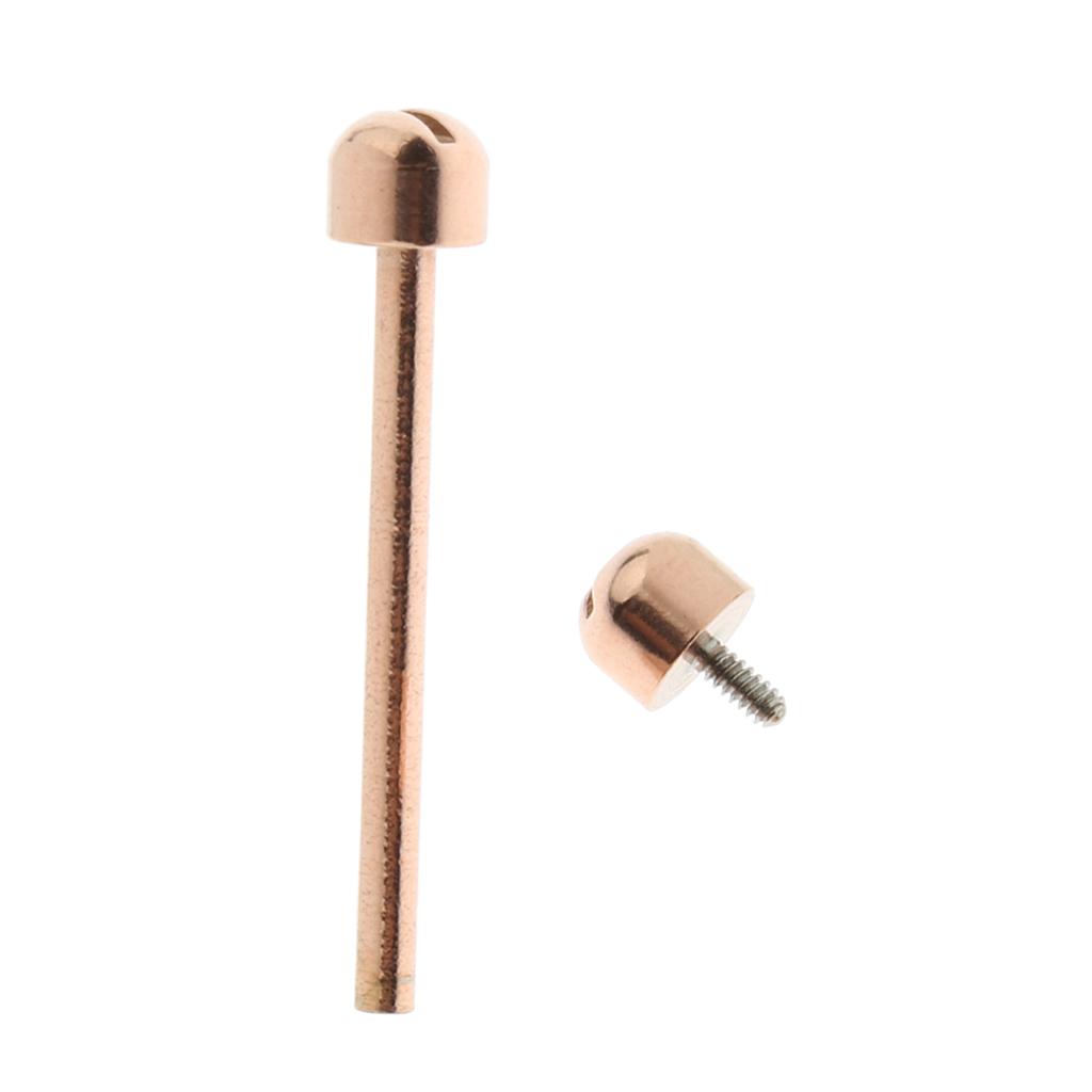 1 Piece Watch Screw Tube Screw Connecting Rose Gold w/Beautiful 8mm/20mm/22mm Inner Diameter