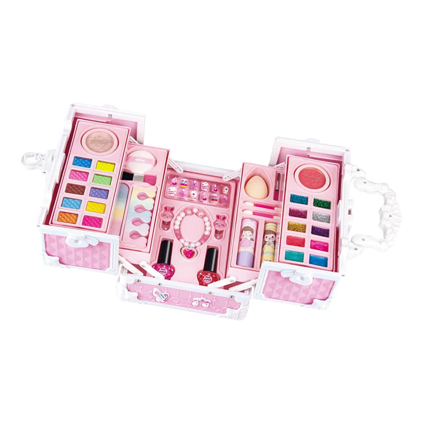 Pretend Play Makeup Beauty Set Pretend Makeup Accessories Kids Makeup Kits Makeup Set Toy for Girls Kids Children Present Gift