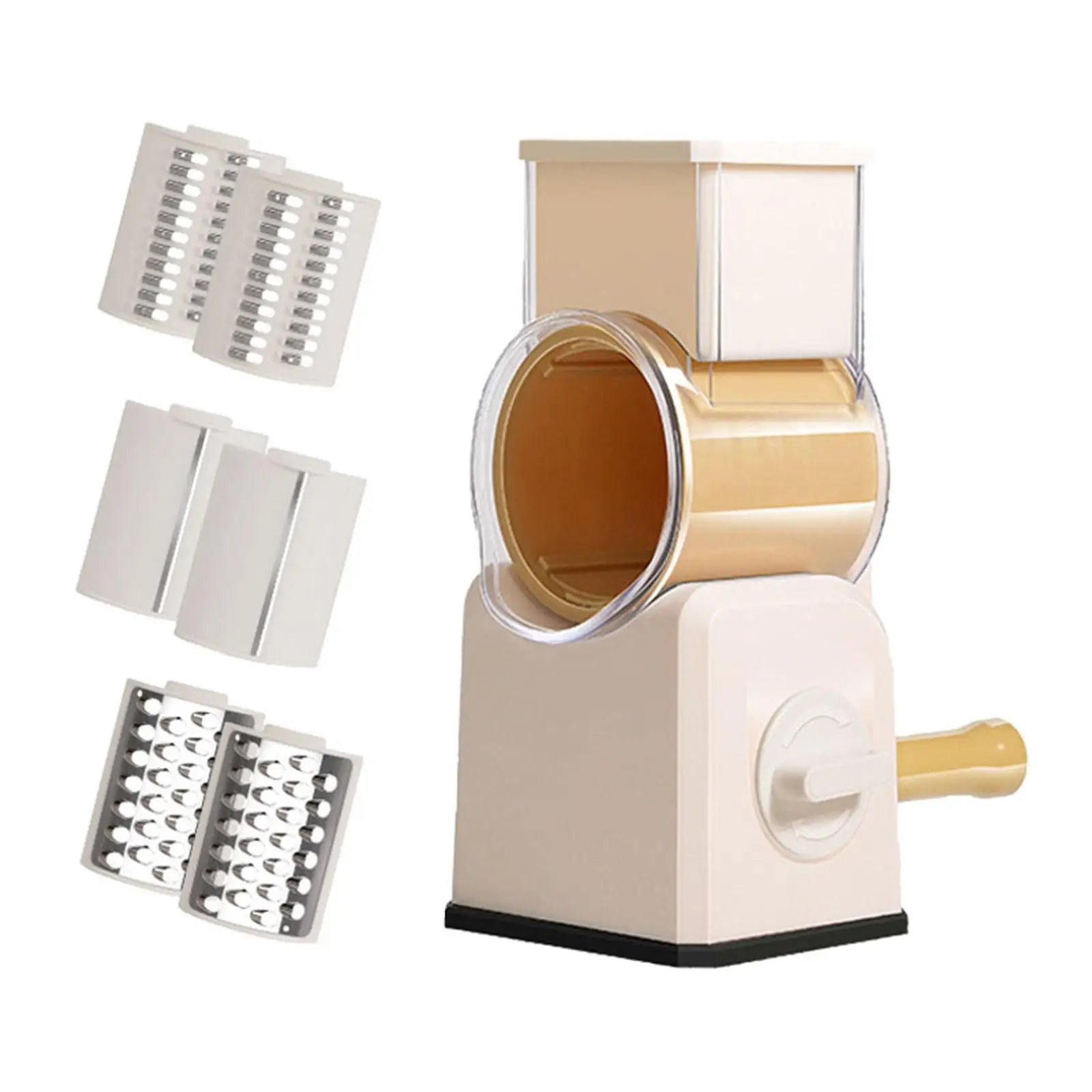 Manual Manual Rotary Cheese Grater Fruit Graters Vegetable Chopper Kitchen Tools W/ Handle for Carrots Cucumbers Onion Cheese