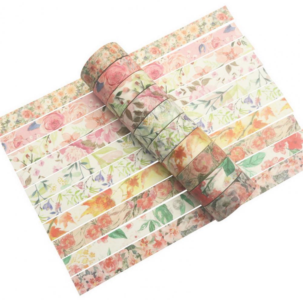 papel fita adesiva flores mascaramento decorativo Washi Tape Scrapbooking