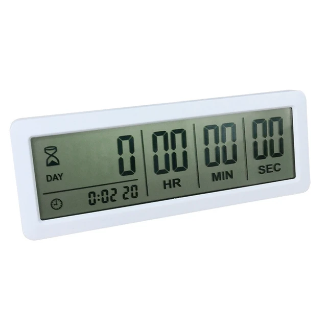 ZUARFY 999 Days Countdown Clock LCD Digital Screen Kitchen Timer Event  Reminder For Wedding Retirement Lab Cooking Kitchen Watering 