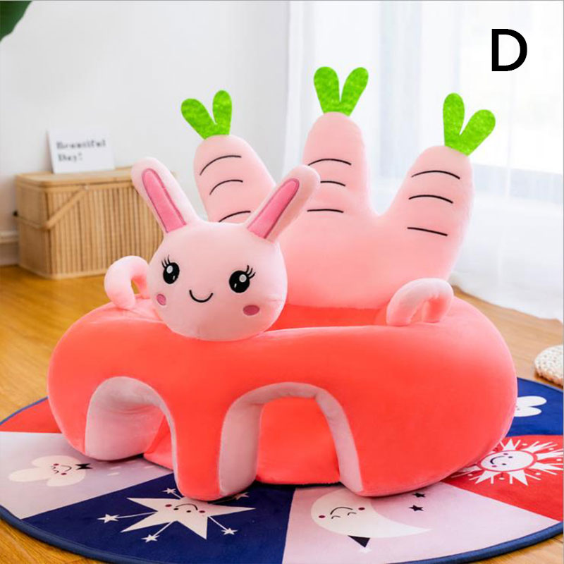 1PC Baby Learning Sitting Seat Support Seat Cover Washable Without Filler Cradle Sofa Chair Without Cotton(Sitting Chair Cover!)