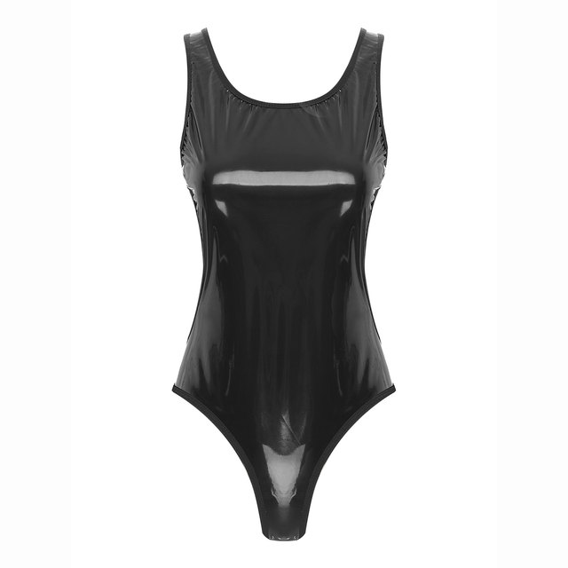 iiniim Womens Metallic One Piece Bodysuit Swim Spaghetti Strap Leotard  Bodywear