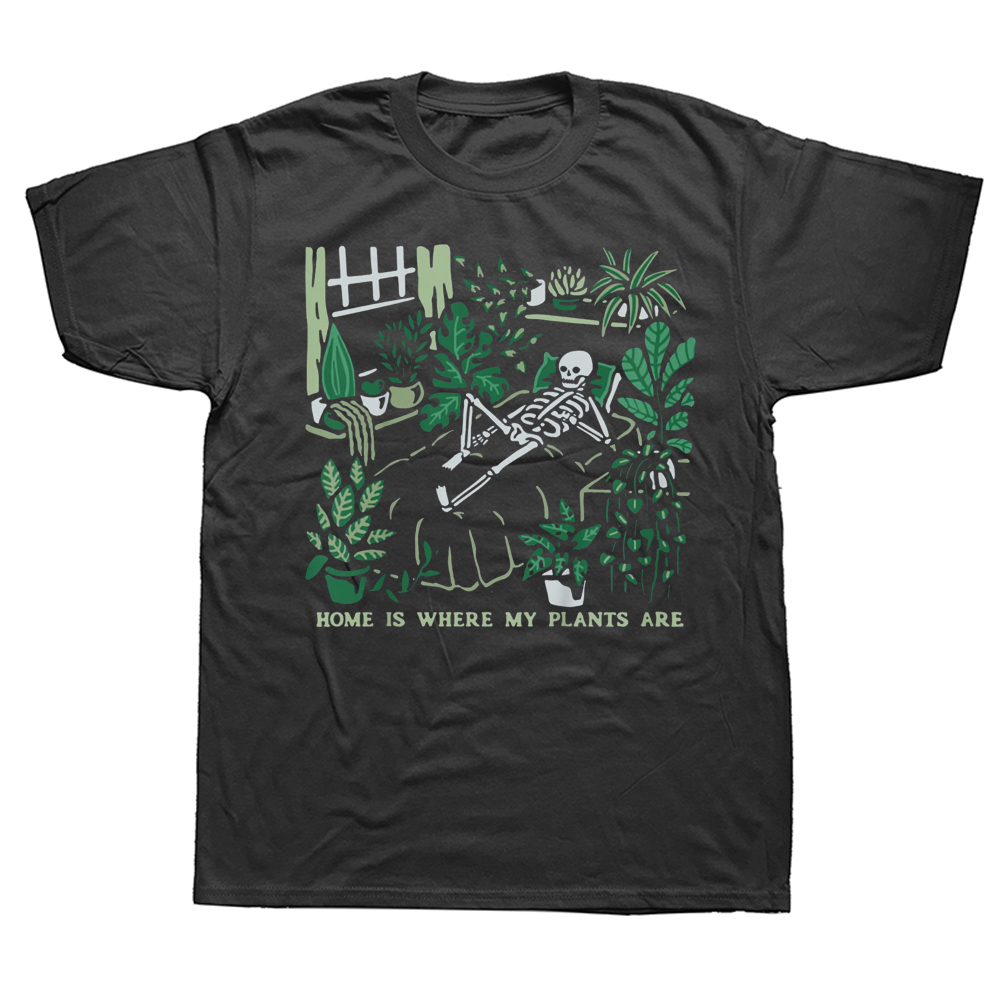 Komik Bitkiler Sevgilisi Bahçıvan Ev Bitkilerimin Nerede T Shirt Grafik Streetweed Kısa Kollu Doğum Günü Hediyeleri yazlık t-shirt – Detail 3