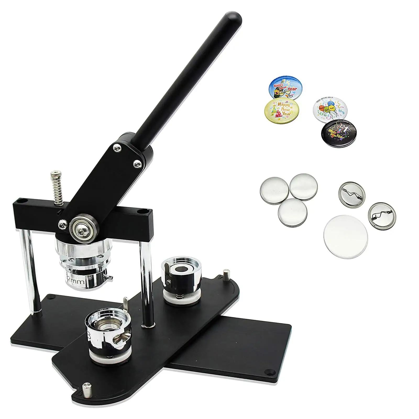 Rotary Badge Maker Machine Making Pin Button Press Cutter Circle Button Badge Machine Badge Button Making Kits