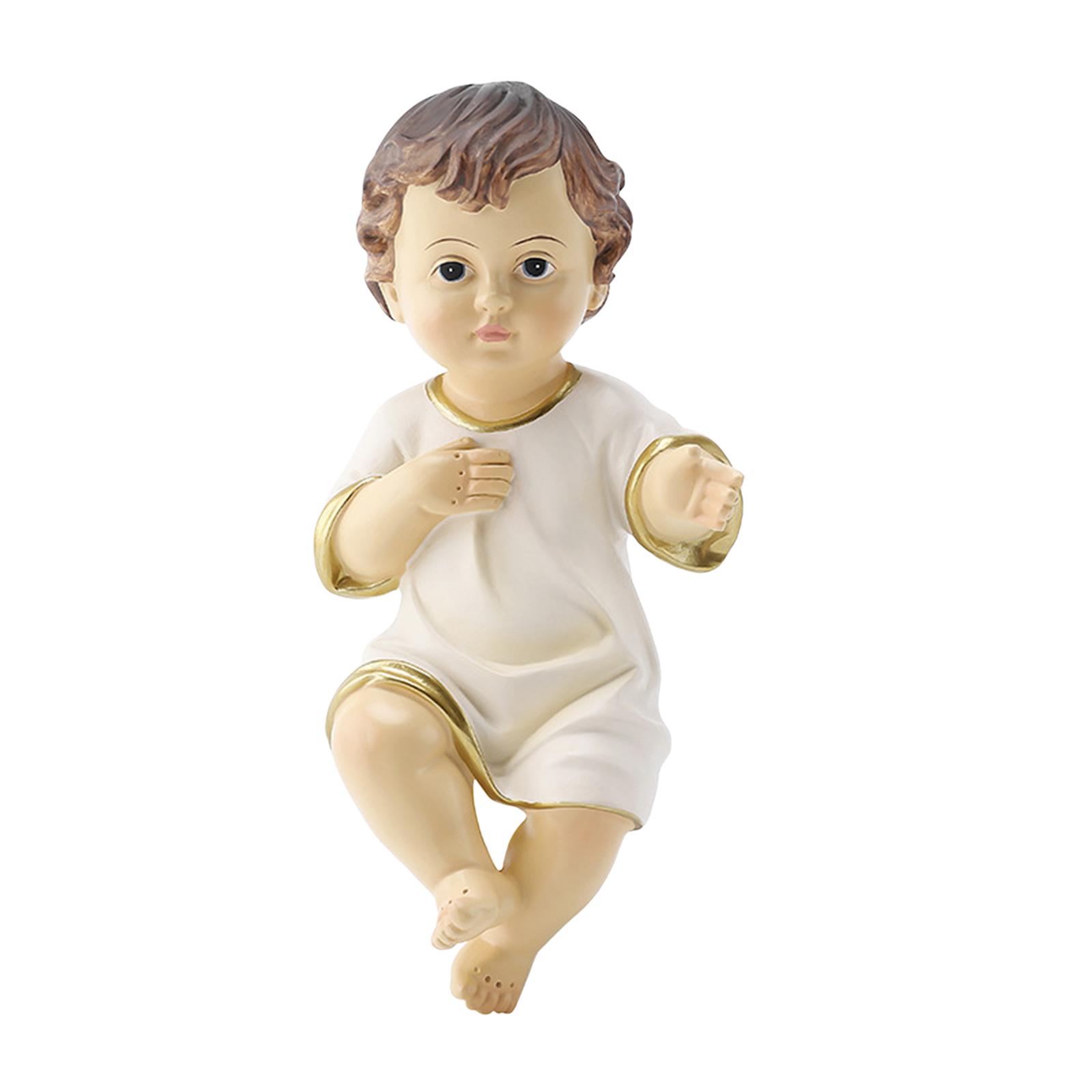 Jesus Baby Figurine Adornment Sculpture Nativity Statue Home Decor Jesus Baby Figurine Adornment Sculpture Nativity Statue Home Decor