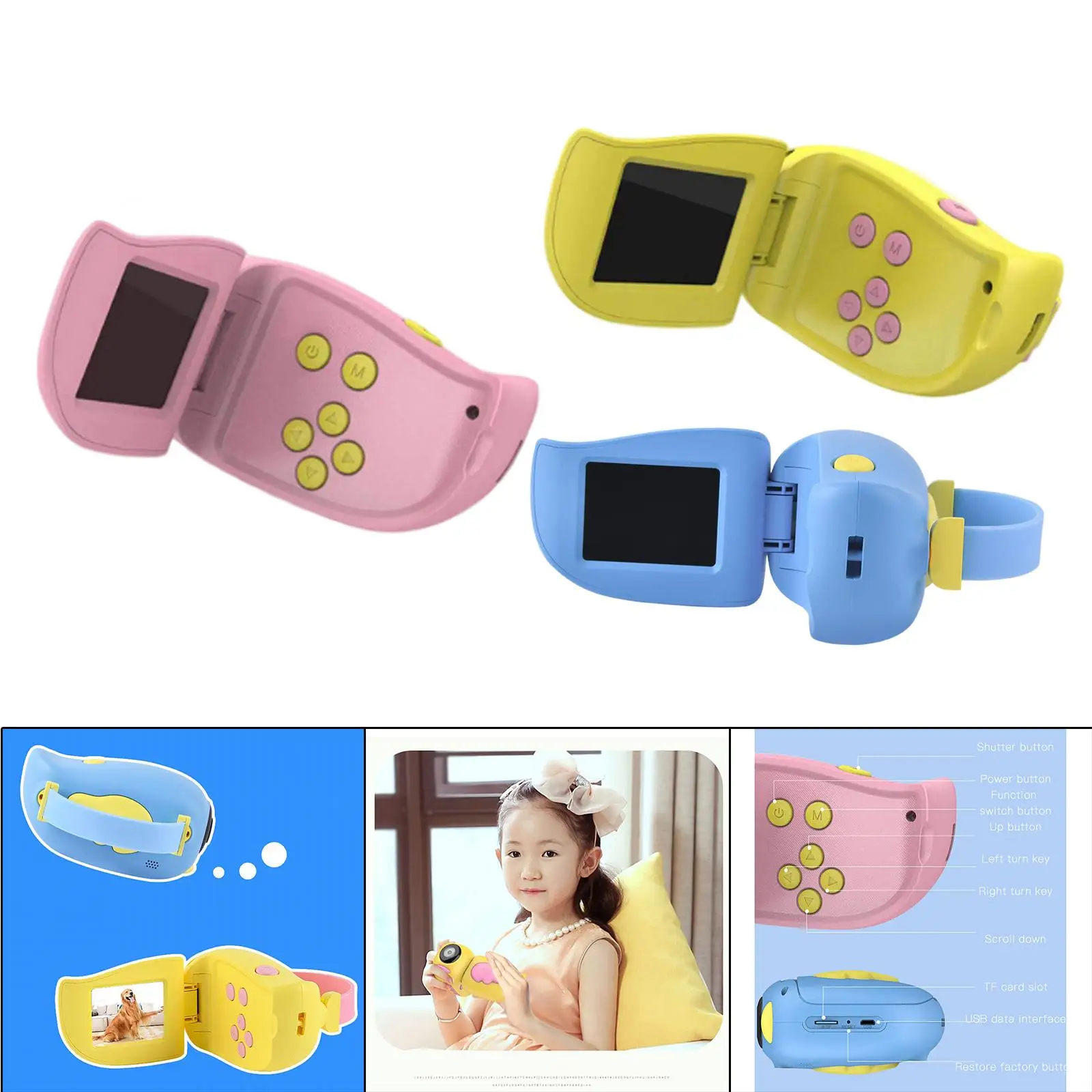 Kids Camera for Girls Boys 2 inch Screen 1500W Pixels Child 3 - 8 Years Old