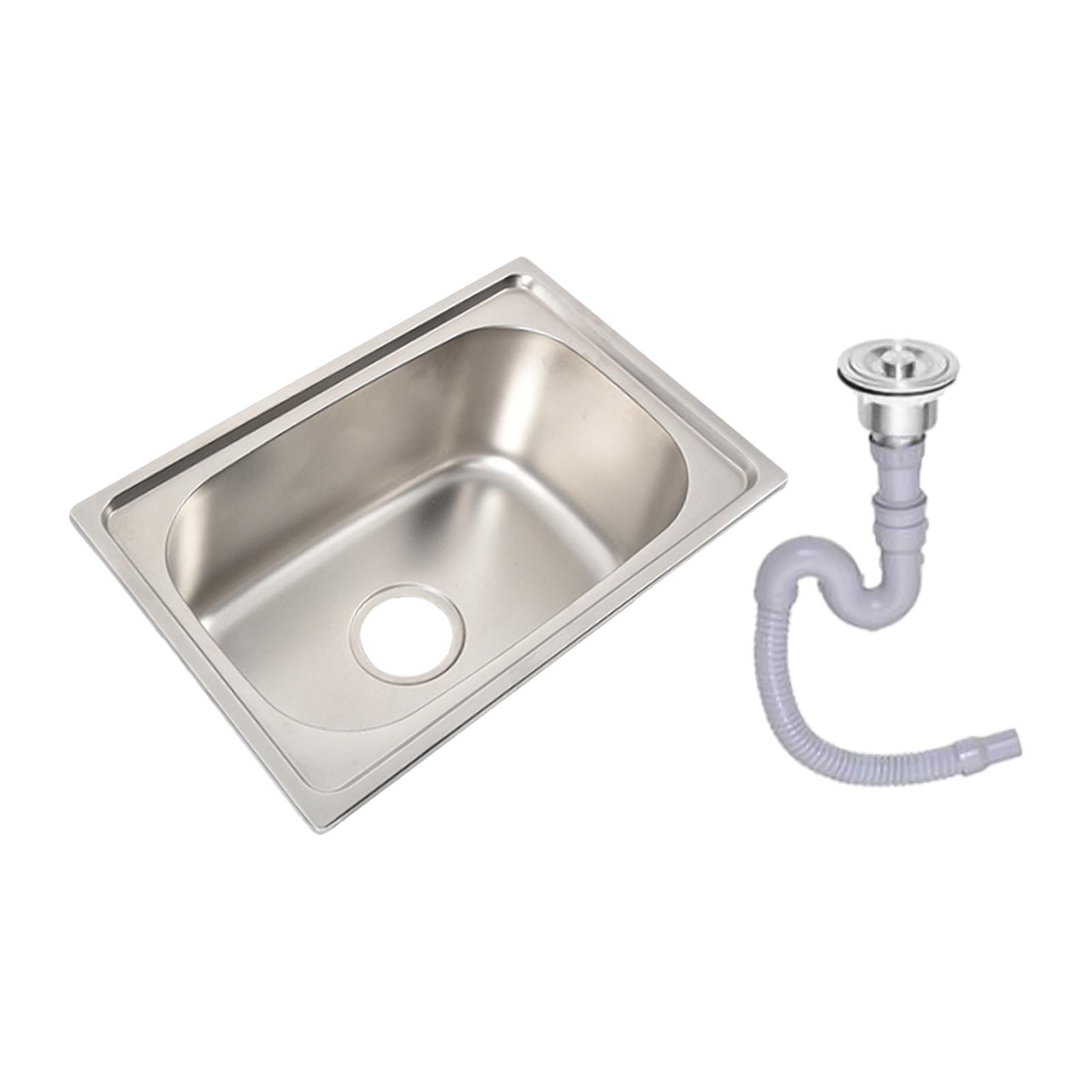 Stainless Steel Kitchen Sink Washing and Food Prep Easily Clean Durable Washing