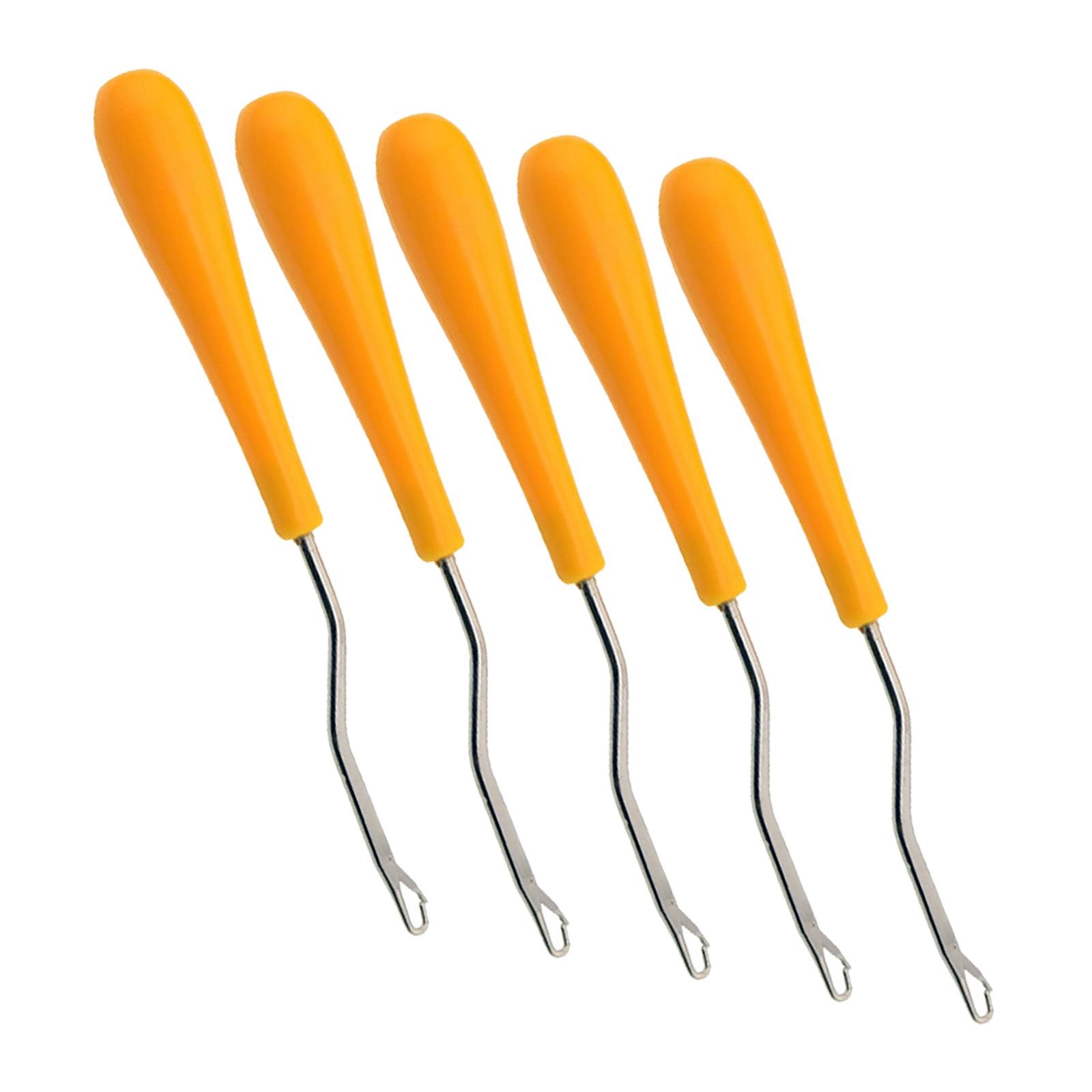 5x Latch Hook Crochet  for Rug Making Wigs Extension Craft Repair