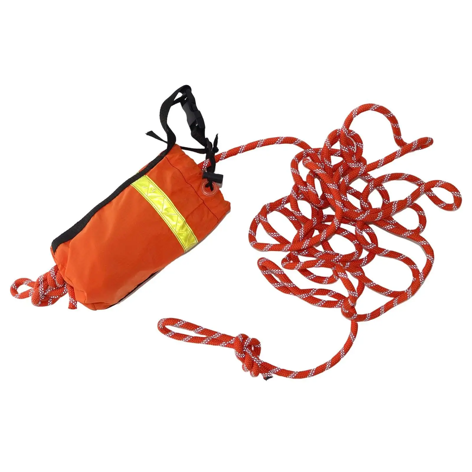 Throwable Floatation Rope Reflective Throw Rope Throw Bag with Rope Water Floating Rope for Ice Fishing Sailing Boating Raft