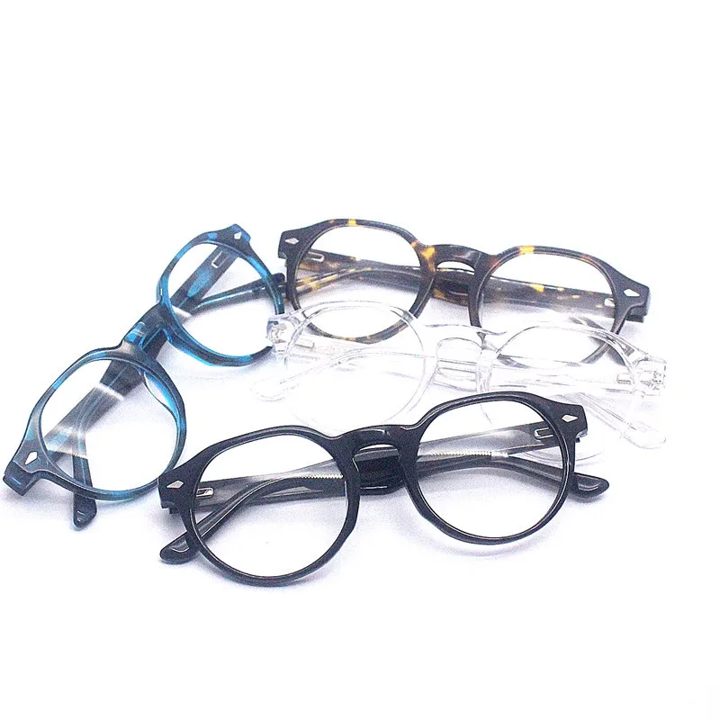 Cubojue Unisex Full Rim Round Acetate Reading Glasses