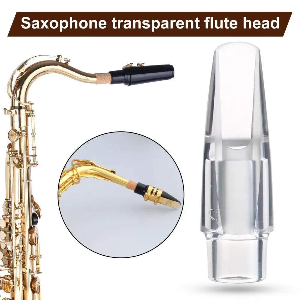 Jiayouy Alto Sax Mouthpiece Transparent Hard Plastic for Professionals and Beginners 1Pcs 