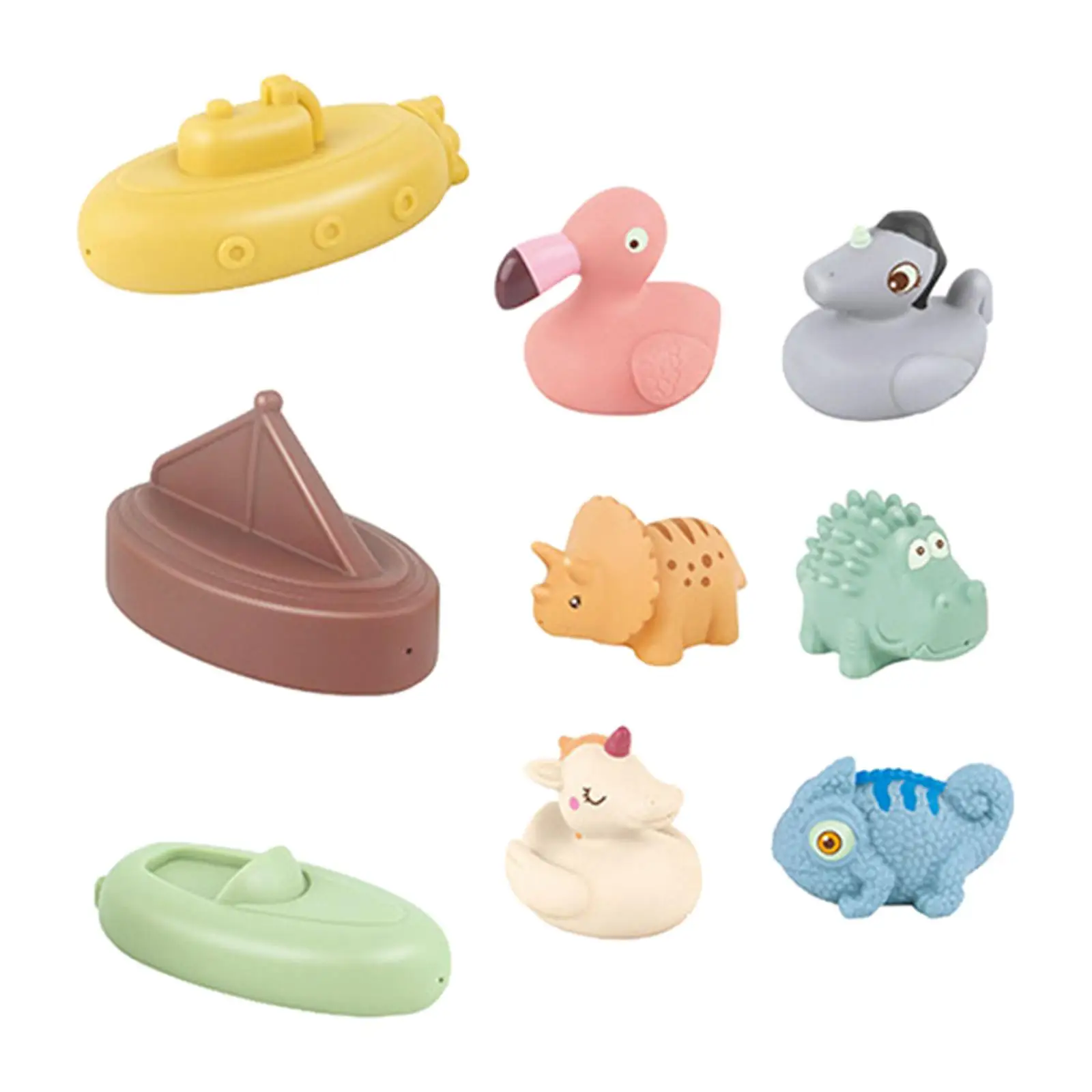 Cute Baby Bath Animals Toys Training Logical Thinking Preschool Sensory Toys Kids Bathroom Toys for water Classification