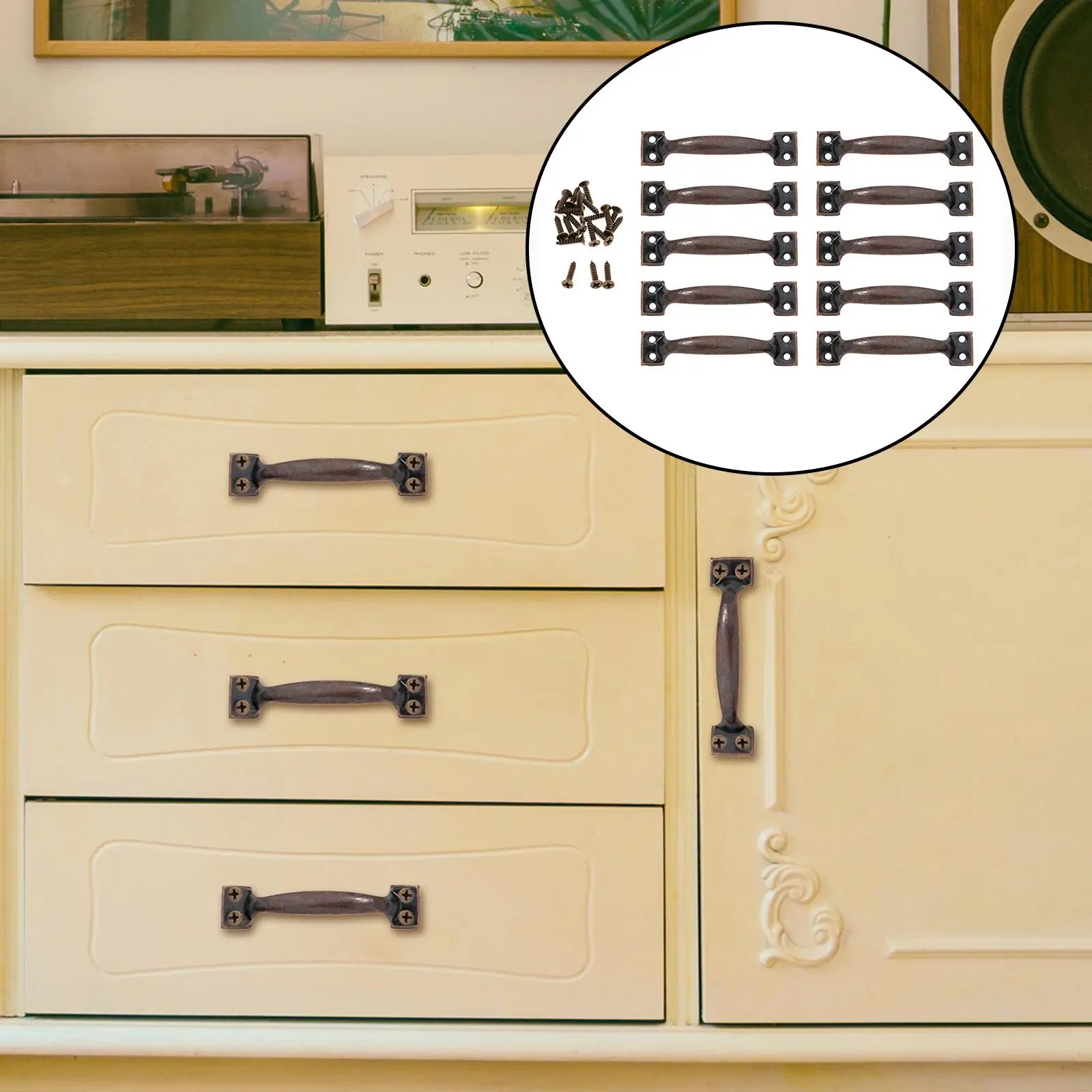Bow Pull Handles, handle for door Portable for Cupboard Gate Restaurant Dining Room Kitchen