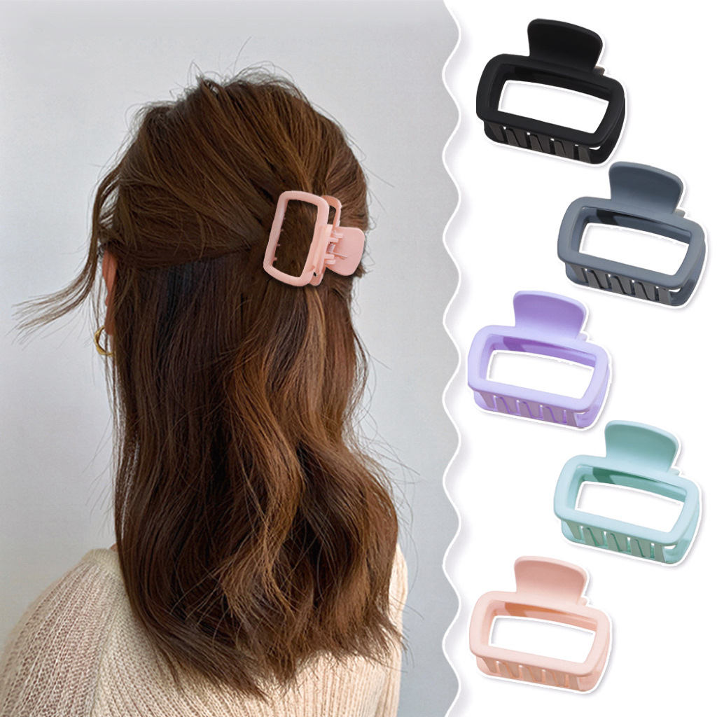 Best of The New Frosted Plastic Hair Clip Claw Is Suitable For Women And Girls. The Hair Clip On The Back Of The Head Is A Shark Clip, A Reviews & Tips