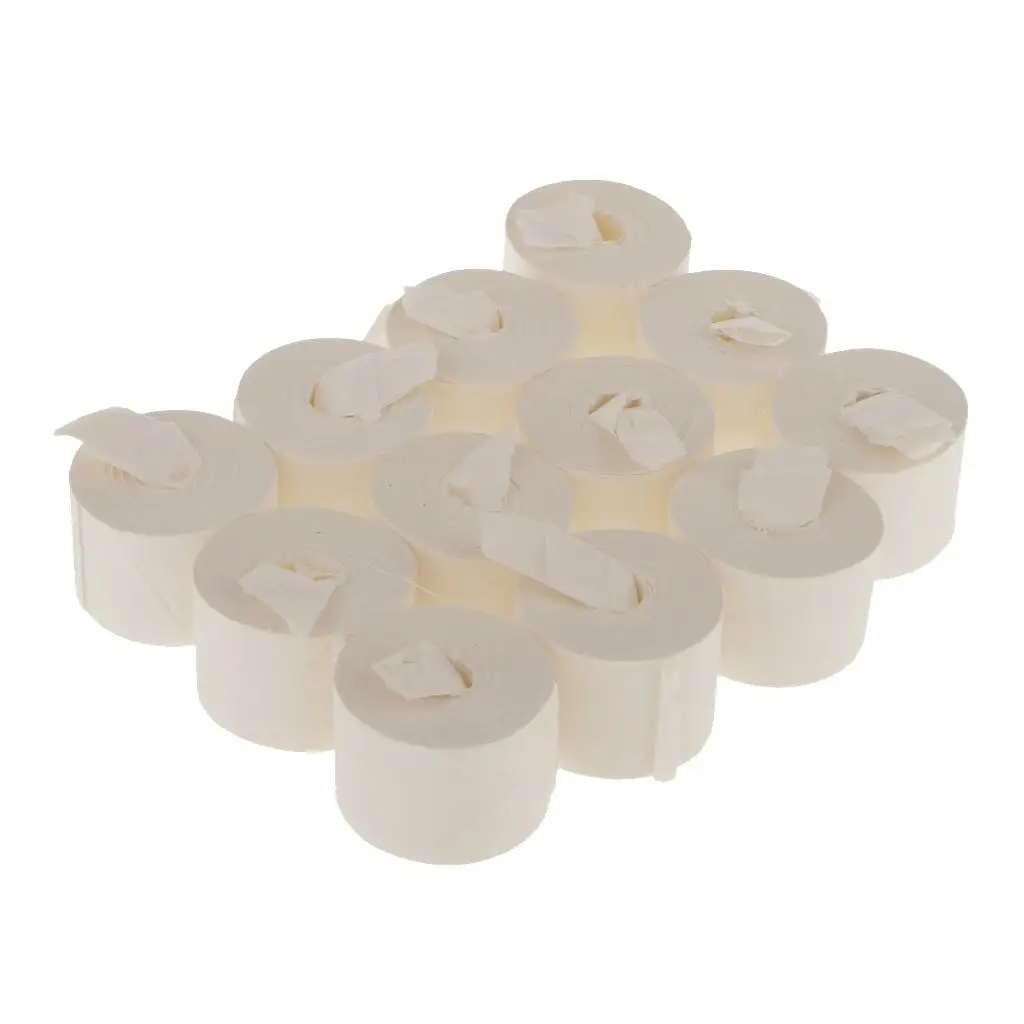 12 Spools of White Mouth Paper for Magician Show Tricks