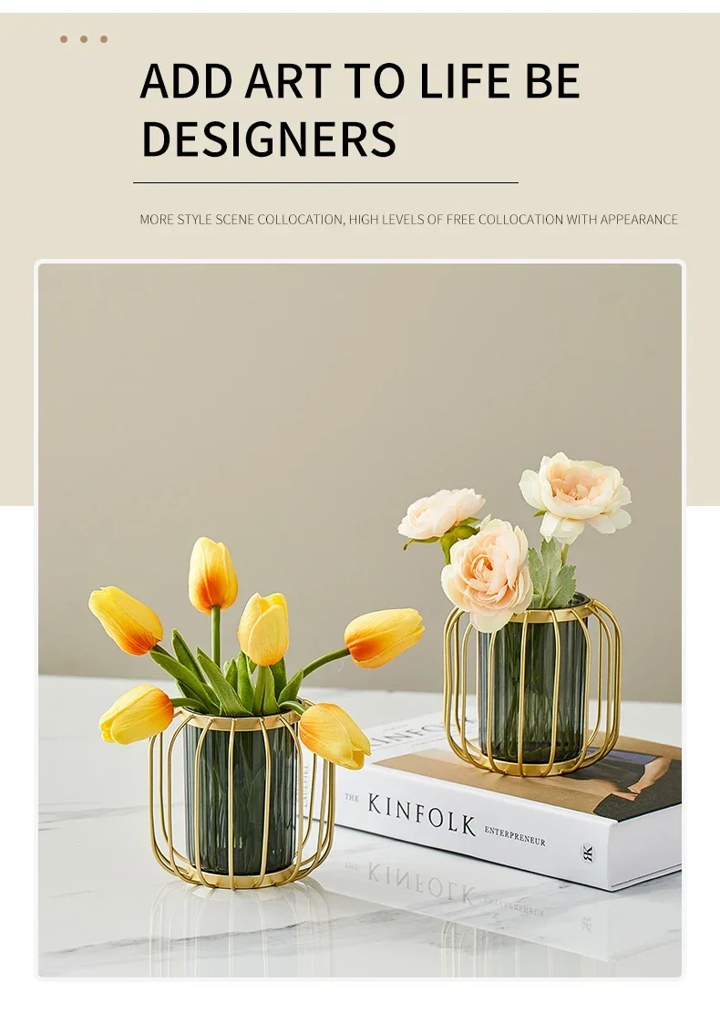 Creative Golden Vase