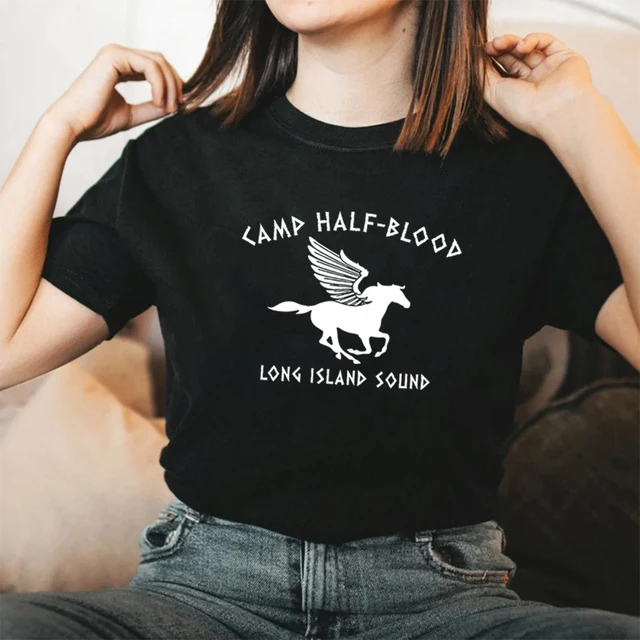 Camp Half Blood Women T Shirts Vintage Clothes Y2k Top Halloween Wicca  Tshirt Long Island Sound Percy Jackson Cotton T Shirt - AliExpress