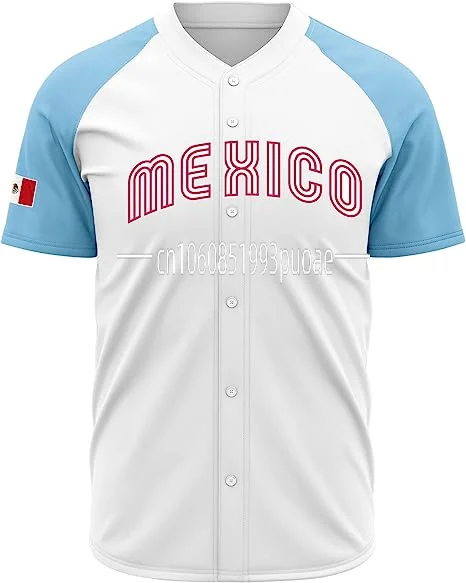 Aliexpress Personalized Mexico Baseball 2023 World Baseball Classic Jersey Print Custom Men's and Women's