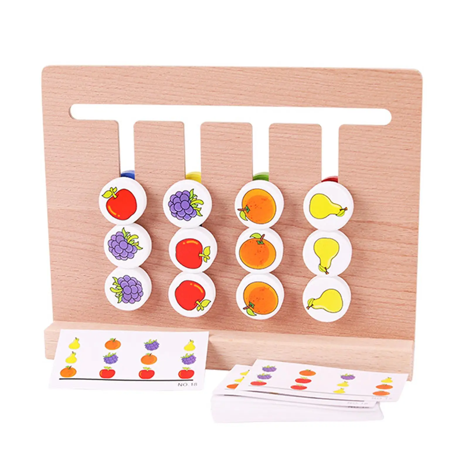 Early Education Matching Logical Game Multipurpose Patterns Pairing Puzzle Color Sort Board for Family Party Daycare Girls Boys