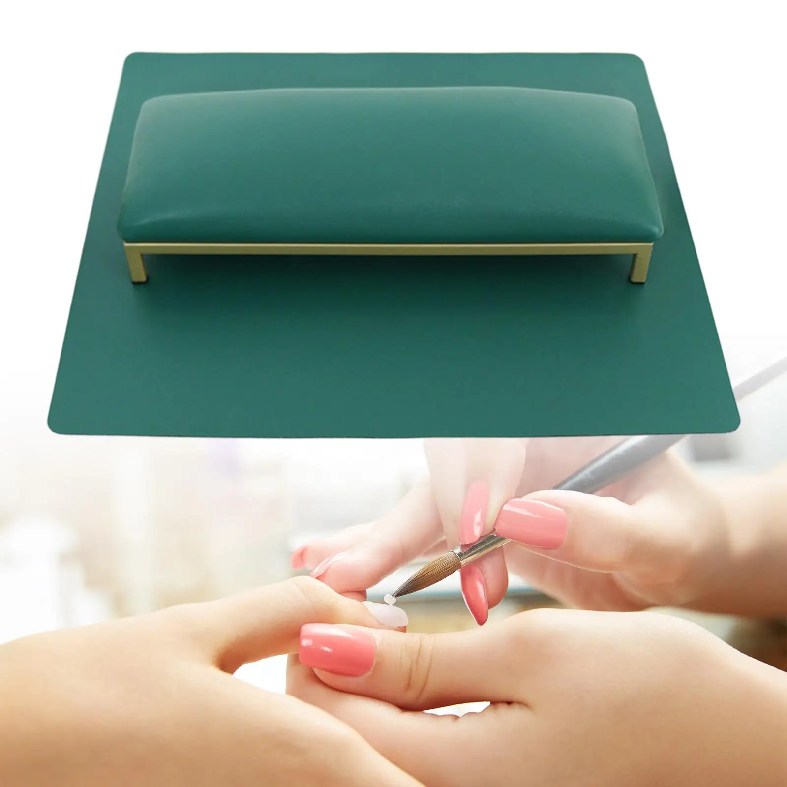 Nail Hand Pillow Accessories PU Leather Comfortable Hand Cushion Nail Hand Rest Salon Accessories for Home Manicurist Salon Nail