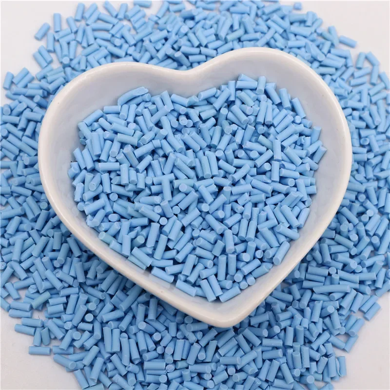 Süßigkeiten-Polymer-Ton-Scheiben, 1 mm, dünn, lang, zylindrisch, heiße Ton-Streusel für Schleim, DIY-Handwerk, winziges Kunststoff-Ton-Zubehör – Detail 21