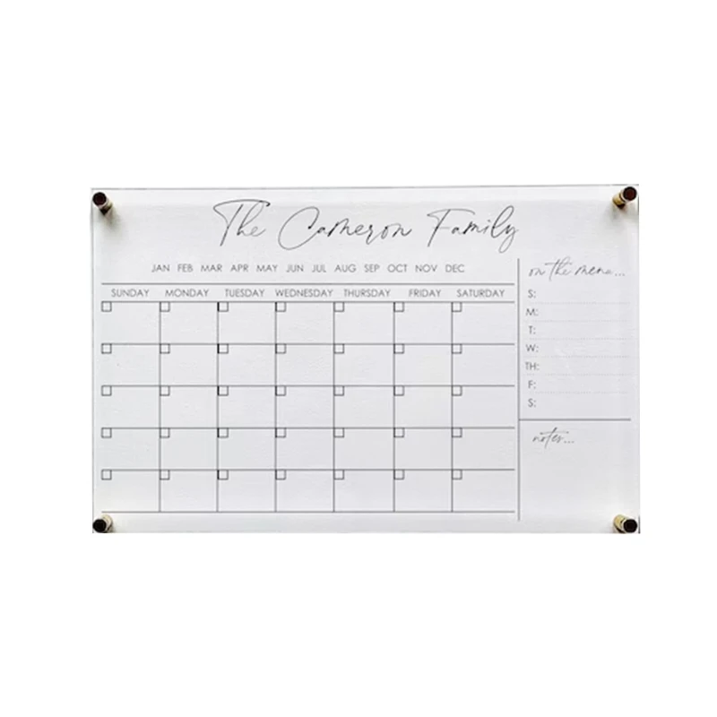 Многофункциональный акриловый календарь, настенный декор, органайзер для  заметок, доски для заметок, Прямая доставка | AliExpress
