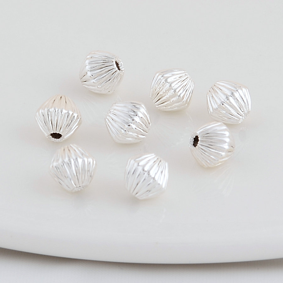 6mm vergoldetes Messing loch 1,2mm runde Perlen Spacer Perlen Armband hochwertige DIY Schmuck Zubehör – Detail 8