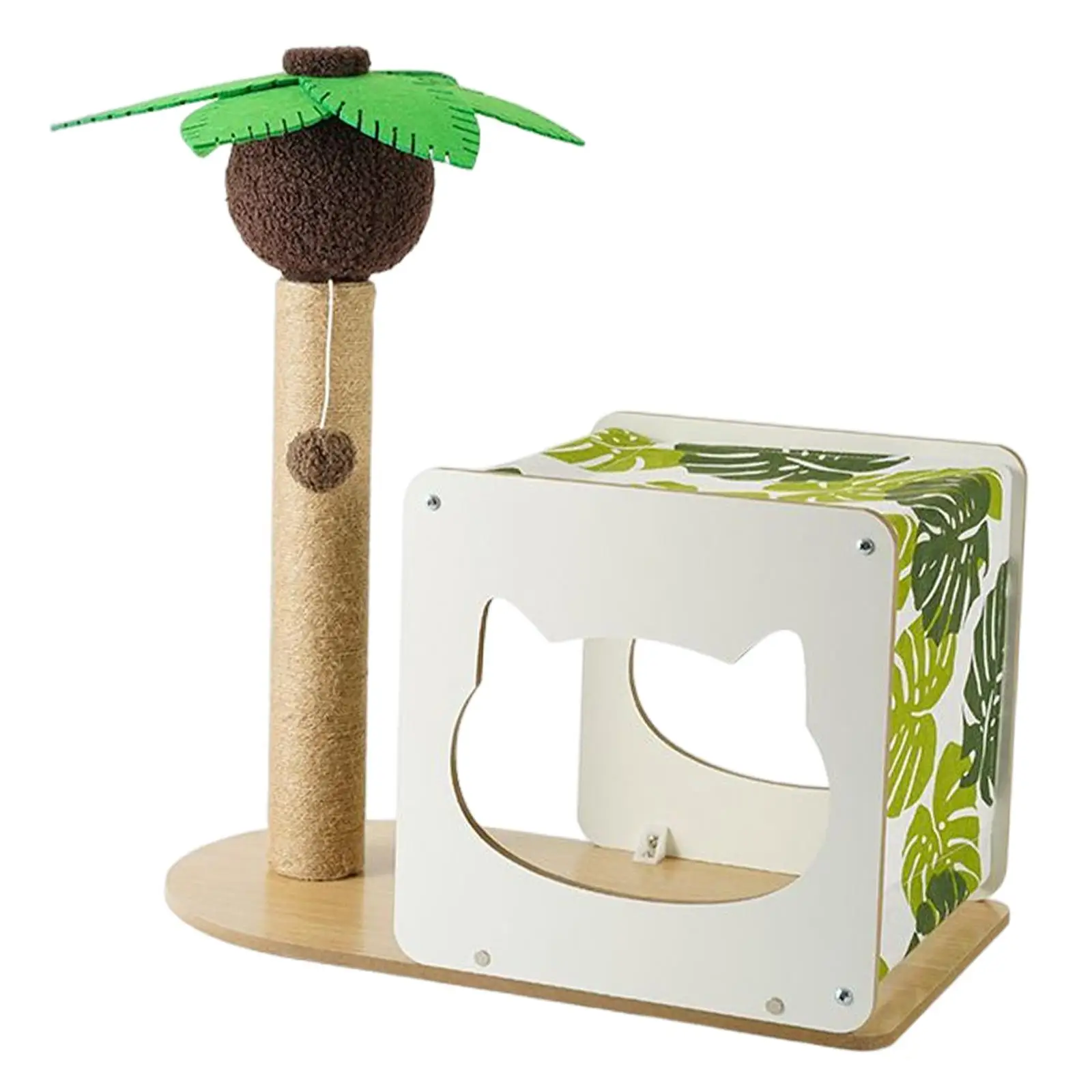 Scratching Post Grinding Claw Interactive Toys Rest Cat House Scratcher