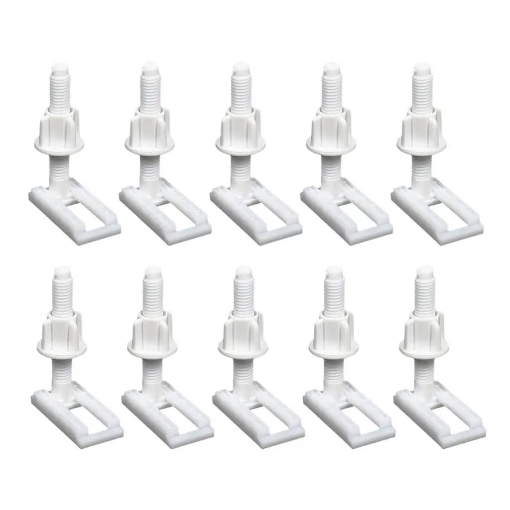 Toilet Seat Hinge Bolt Quick Release 10 Pieces for Bathrooms Office Household