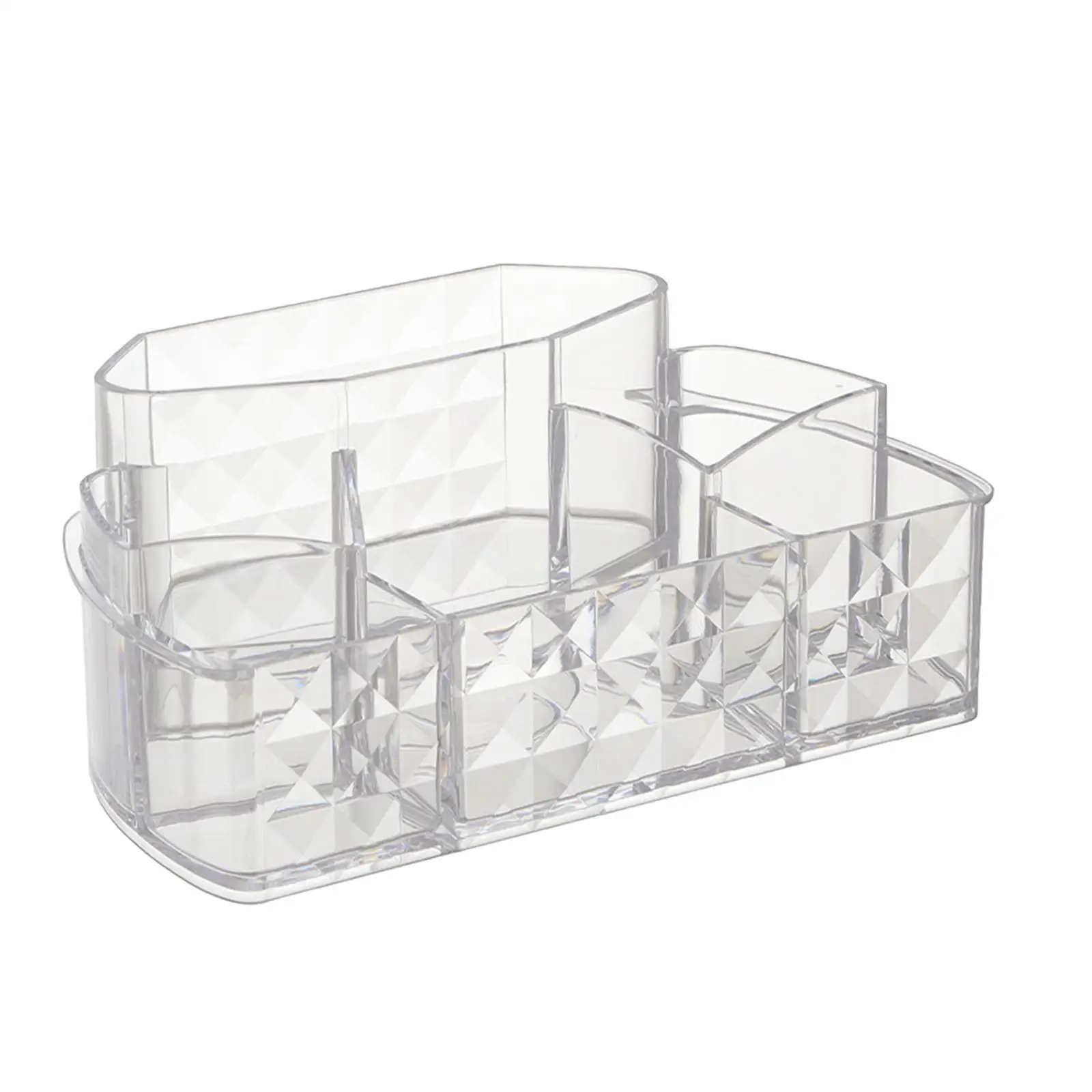 Makeup Organizer Transparent Compact Holder Cosmetic Storage Box for Lipstick Jewelry Brushes Eyeshadow Palettes Desk