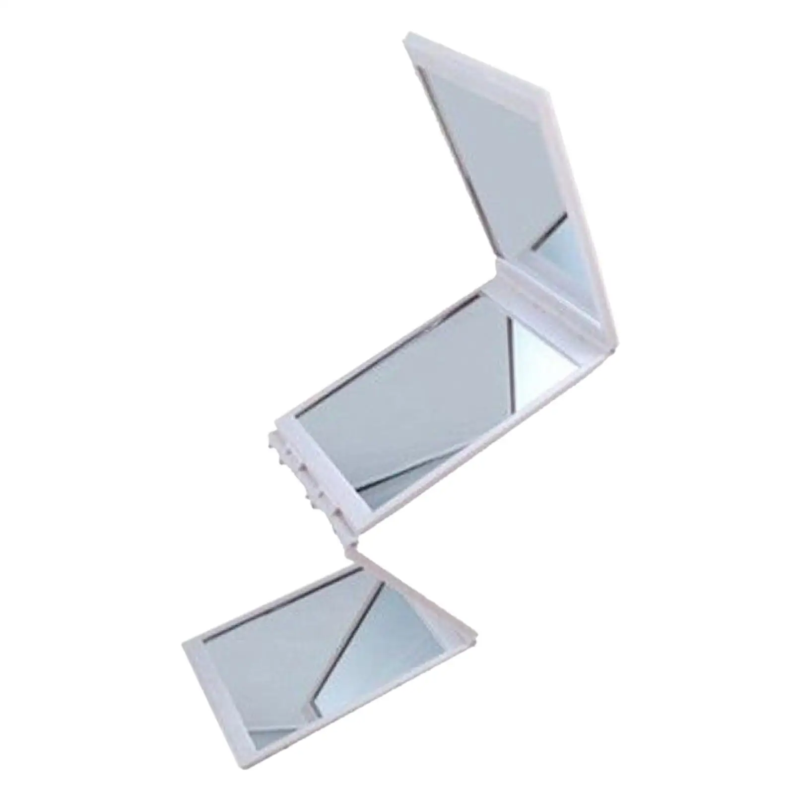 4 Sided Foldable Makeup Mirror Durable Girl Compact Mirror Clear Cosmetic Vanity Mirror for Countertop Dorm Salon Home Skincare