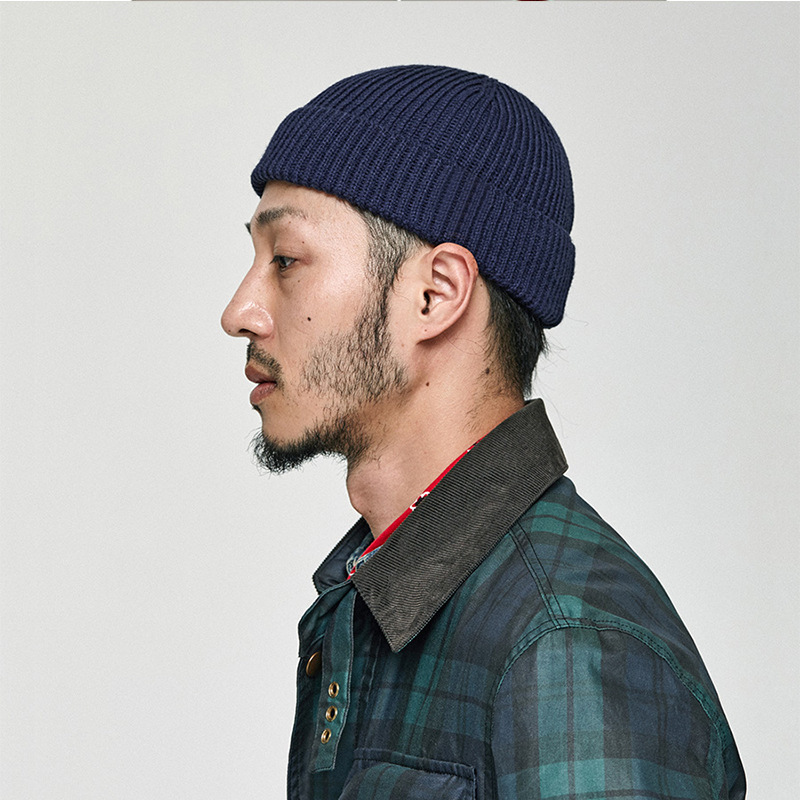 Solid Color Warm Knitted Brimless Hat Hats Winter Autumn Hip Hop Skullcap Street Men Beanie Unisex Melon Cap Women male_voghion.com