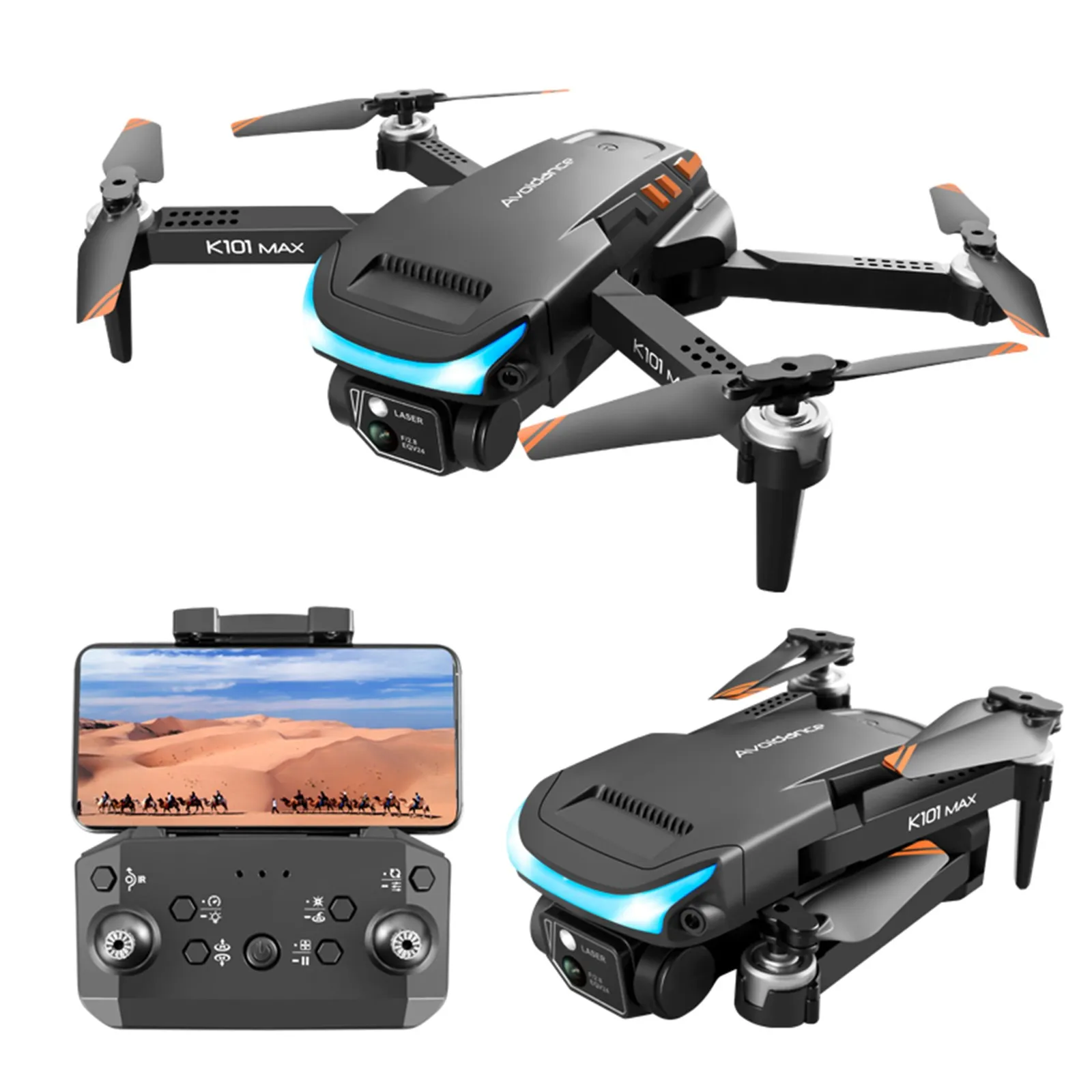 micro rc helicopter 2022 New K101 Max Mini Drone With Dual 4k Hd Camera Optical Localization Drone Real-time Transmission Helicopter Toys Gifts rc apache helicopter