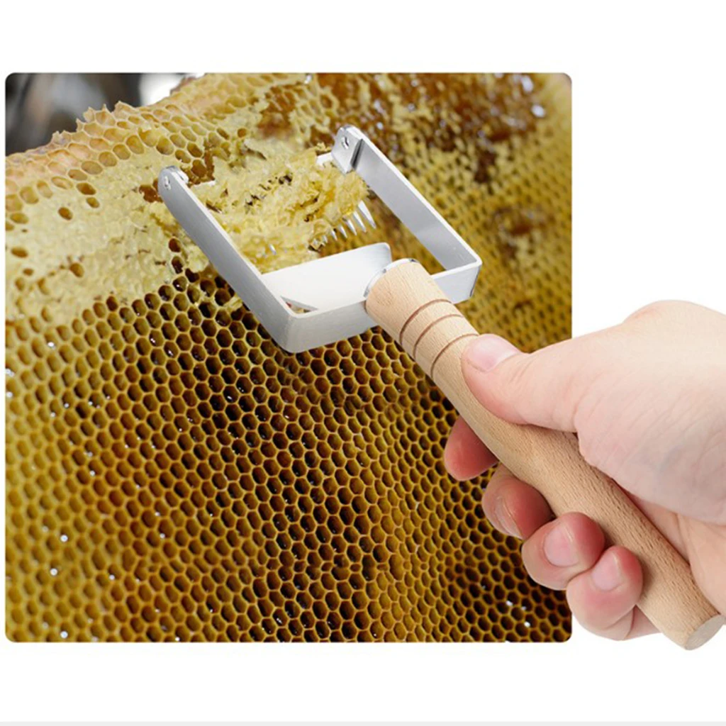  Uncapping Fork  Scraper with Wooden Handle Beekeeping Equipment
