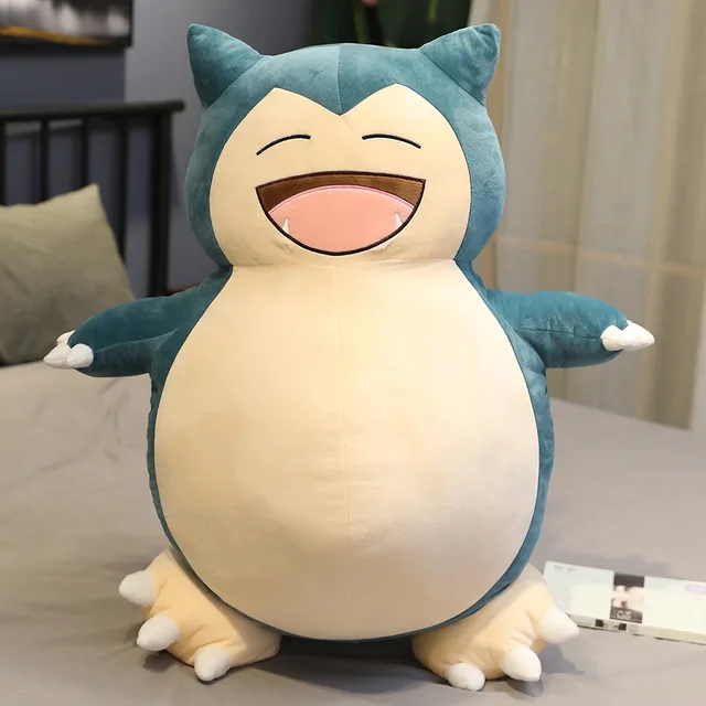 50-200cm Large Size Pokemon Kabigon Snorlax Anime Soft Doll Plush Toys  Pillow Bed Only Cover(no Filling) With Zipper Kids Gift