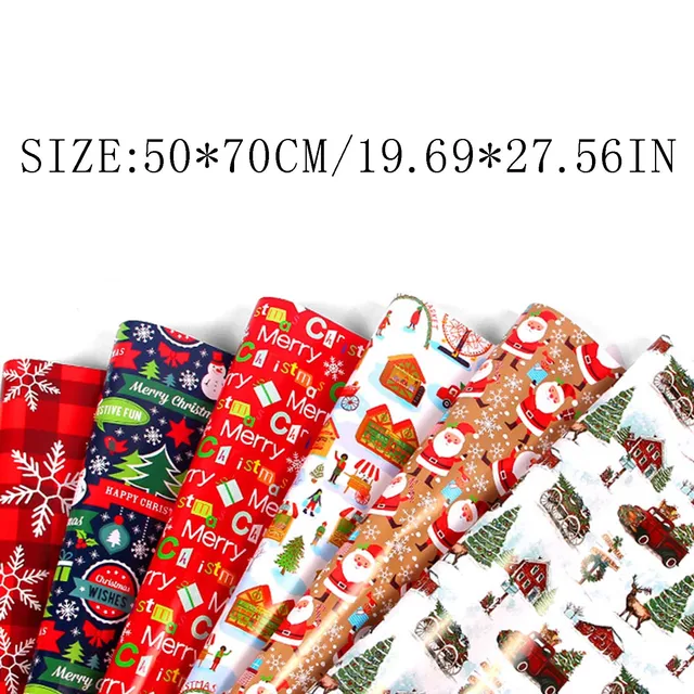 2023 Christmas Wrapping Paper Colorful Gift Wrapping Paper Holiday