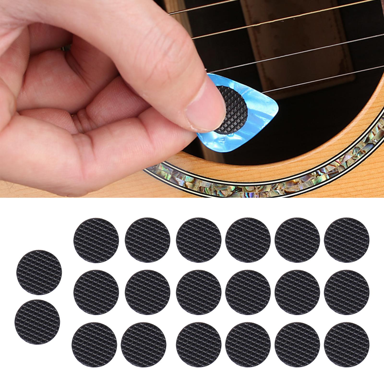 20x Rubber Grips for Guitar Picks Guitar Picks Parts Comfortable Better Picks Control Self Adhesive Stop Dropping Soft Durable