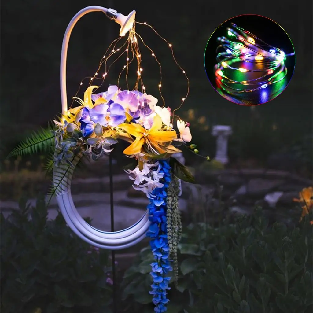 Fairy Wreath Night Light, Garland Lamp Outdoor Yard Wedding Front Door