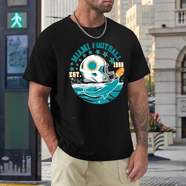 Miami Est 1966 Football Helmet Novelty Dolphin Sports Classic T-Shirt for  Sale by bucktundBr