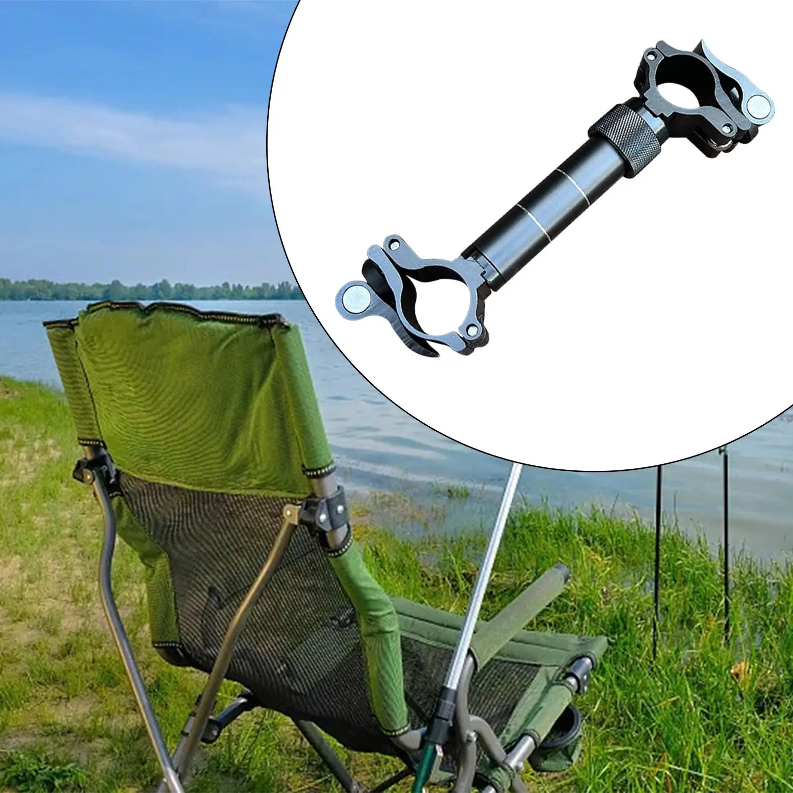 Umbrella Stand Clip Clamp Camping Parasol Base Fishing Chair Umbrella Holder Lawn Yard Folding Leisure Chair Umbrella Bracket