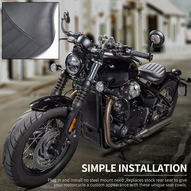 Bike Triumph Bonneville Bobber Pillion Seat Rebel Rider Air Seat