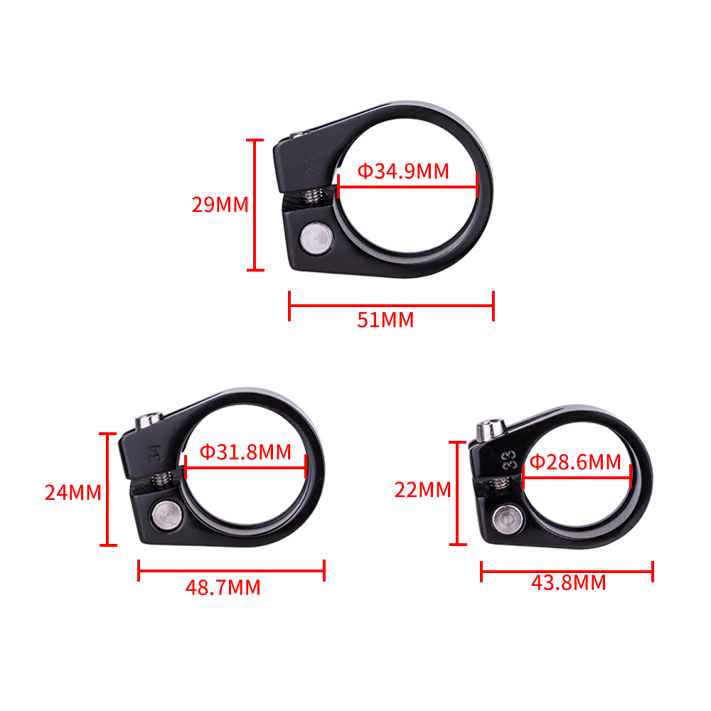 ZTTO Fahrrad 28,6/31,8/34,9mm Sattelstütze Klemme Aluminium Legierung Sitzrohr Clip Für MTB Rennrad Teile radfahren Zubehör – Detail 2