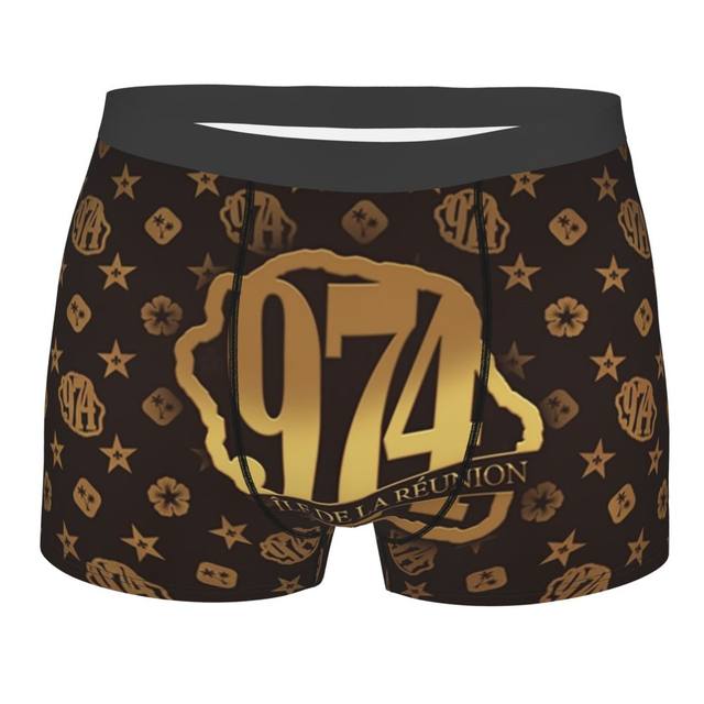 Fashion Reunia Island 974 Luxury Boxers Shorts Underpants Men's Comfortable  Fleur De Lys Briefs Underwear