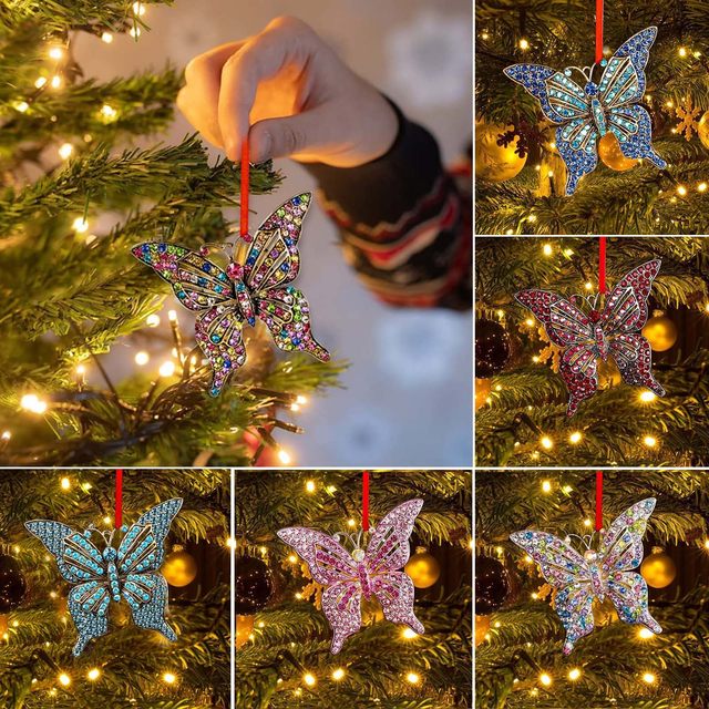 Butterfly Christmas Tree Ornaments - Home & Garden - AliExpress