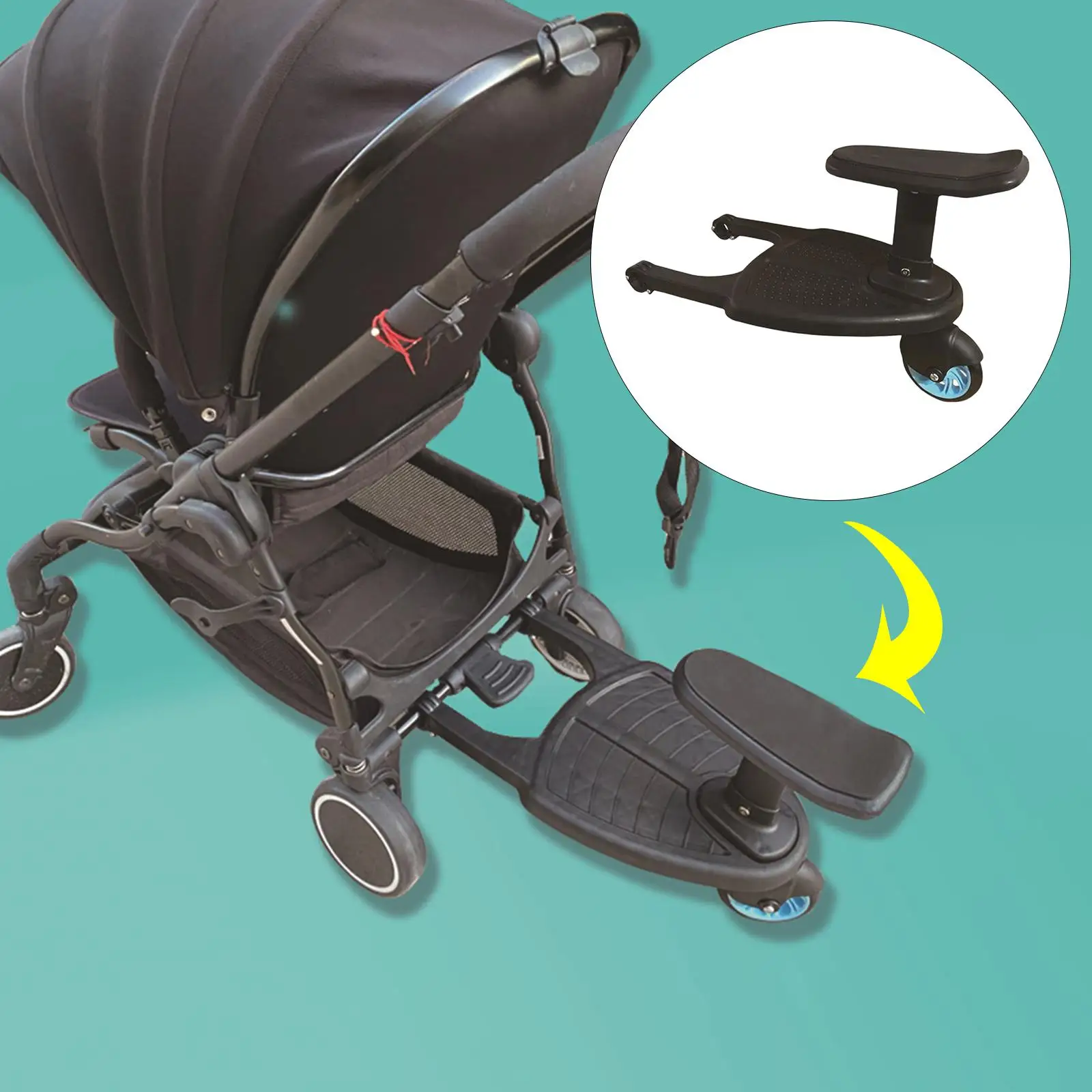 Universal Baby Stroller Auxiliary Pedal Stroller Attachments Stroller Board