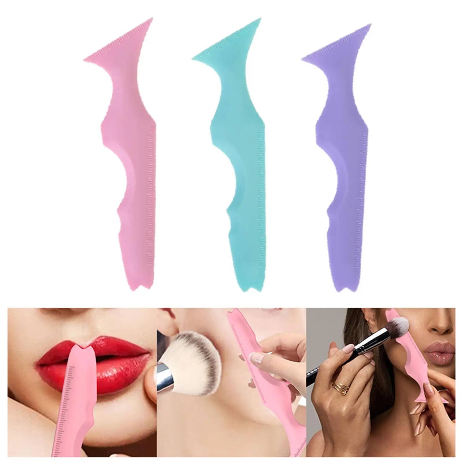 Multifunctional Eyeliner Stencils Lipstick wearing Aid Template Quick Makeup Tool Eyeliner Assistant for Women Beginners Lady